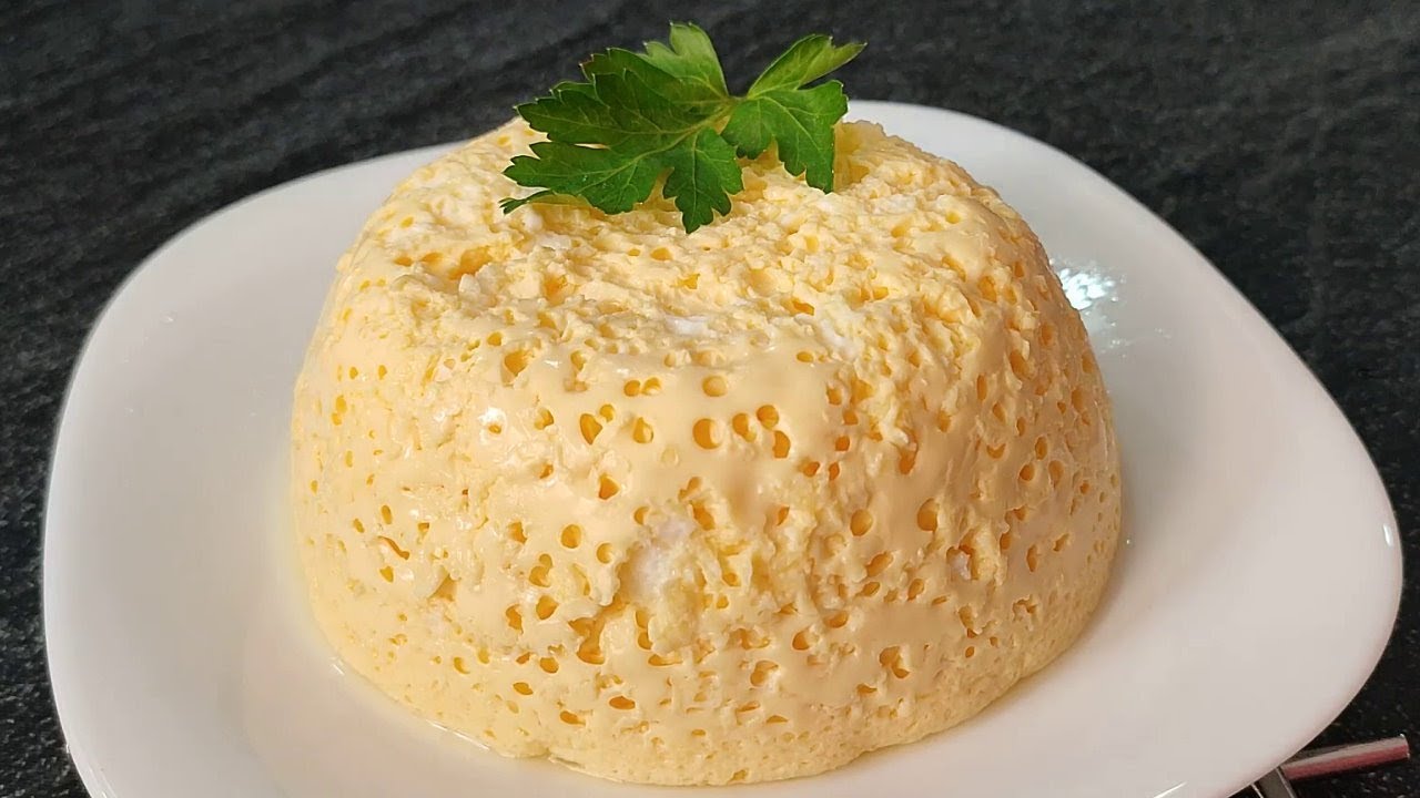 Диетический варёный омлет