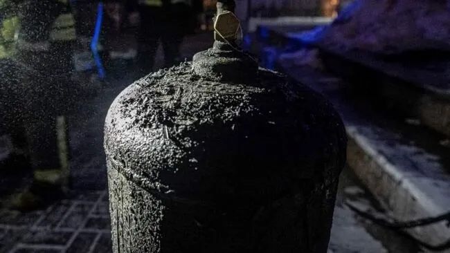 Взорвался газовый баллон