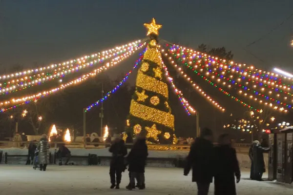 Карагандинская елка, архивное фото