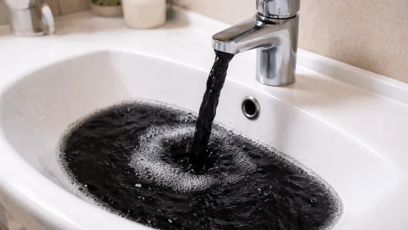 У жителей Темиртау из кранов потекла «нефть»