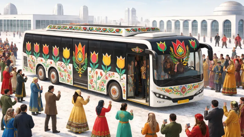 Праздничный автобус проедет по Караганде на Наурыз: маршрут и программа