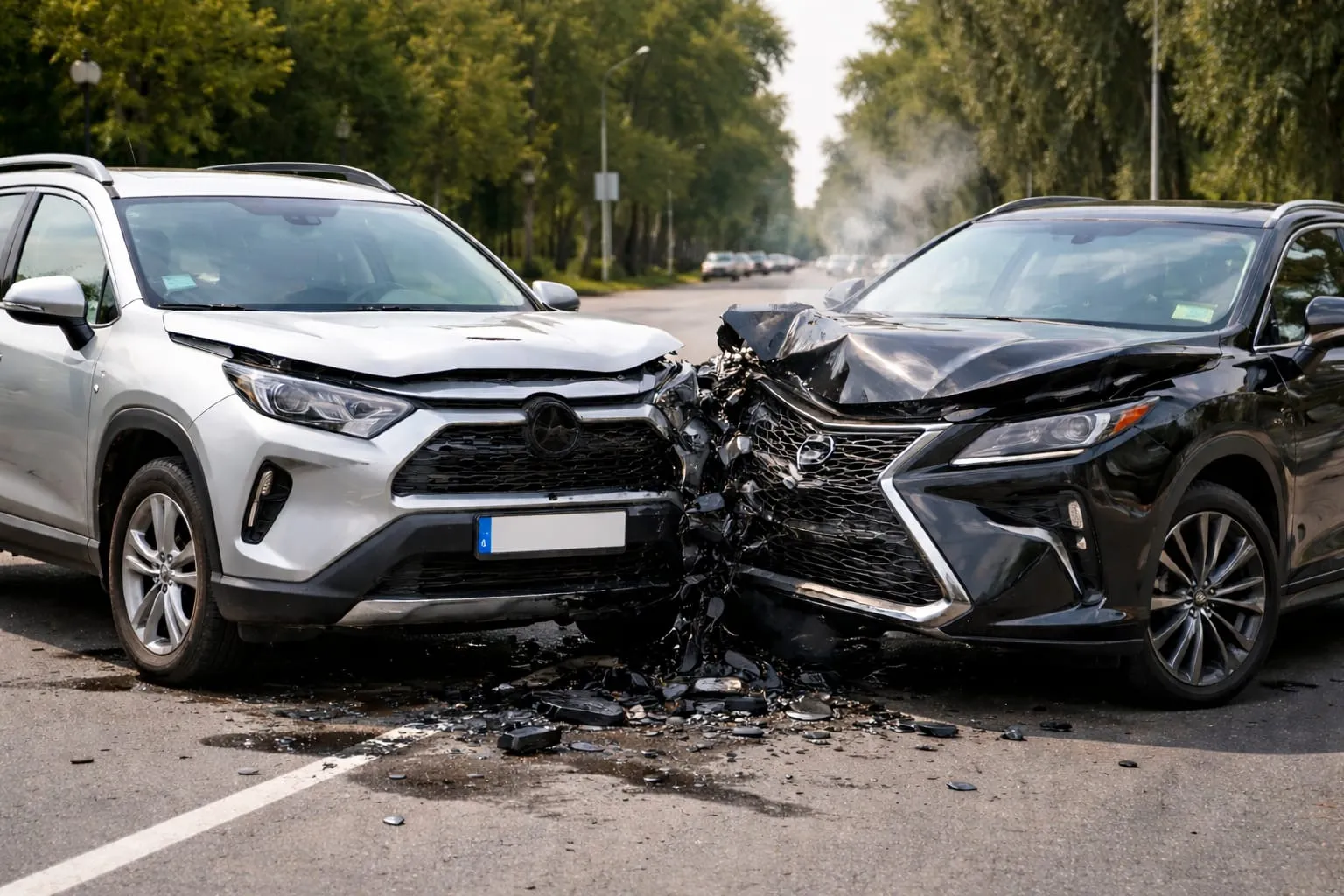 ДТП на 15-й автомагистрали в Караганде