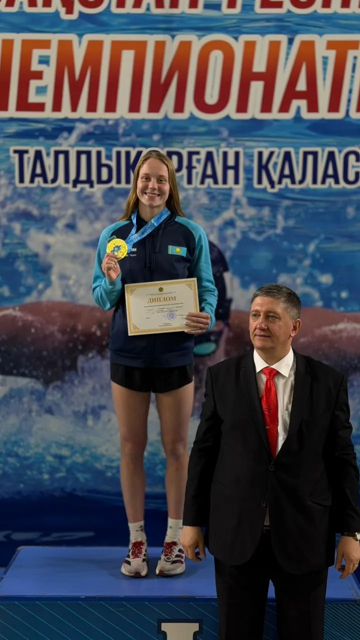 Карагандинская пловчиха Ксения Игнатова установила рекорд страны