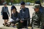 В Караганде ребята проявили интерес к образцам вооружения и военной техники армейской службы