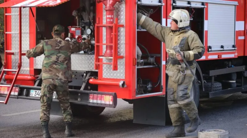 В Сарани пожарные оперативно ликвидировали возгорание