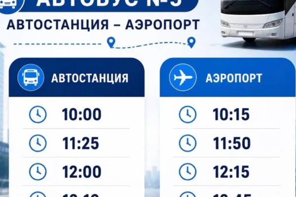На автобусе и самолете: в Балхаше начал работу новый маршрут до аэропорта