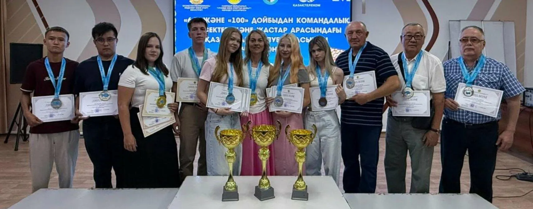 Сборная Карагандинской области завоевала семь медалей на чемпионате Казахстана по шашкам
