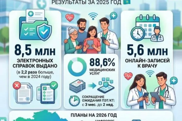 Цифровизация упрощает получение медпомощи в Казахстане