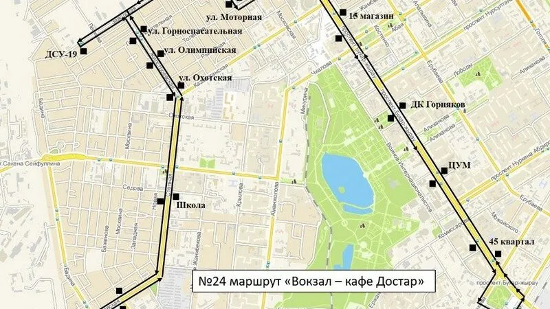 В Караганде запускается новый автобусный маршрут №24